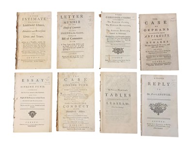 Lot 57 - Law and government, A collection of eight titles, including: [Mabbut (George)] A true estimate of the value of leasehold estates