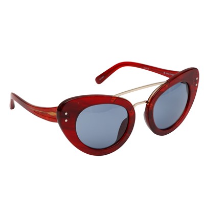 Lot 626 - Linda Farrow Gallery Red Erdem Cat 3 Sunglasses