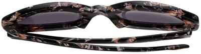 Lot 637 - Le Specs Luxe Meteor Amour Black Floral Sunglasses
