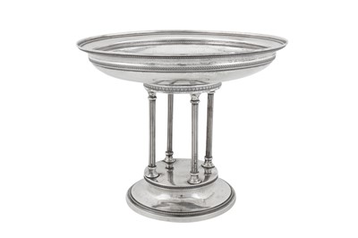 Lot 274 - An early 20th century Austrian 800 standard silver fruit stand or comport, Vienna circa 1910 by Alexander Sturm (active 1885-1915)