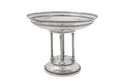 Lot 274 - An early 20th century Austrian 800 standard silver fruit stand or comport, Vienna circa 1910 by Alexander Sturm (active 1885-1915)