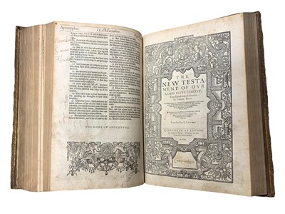 Lot 18 - Bible [English], Robert Barker, 1610