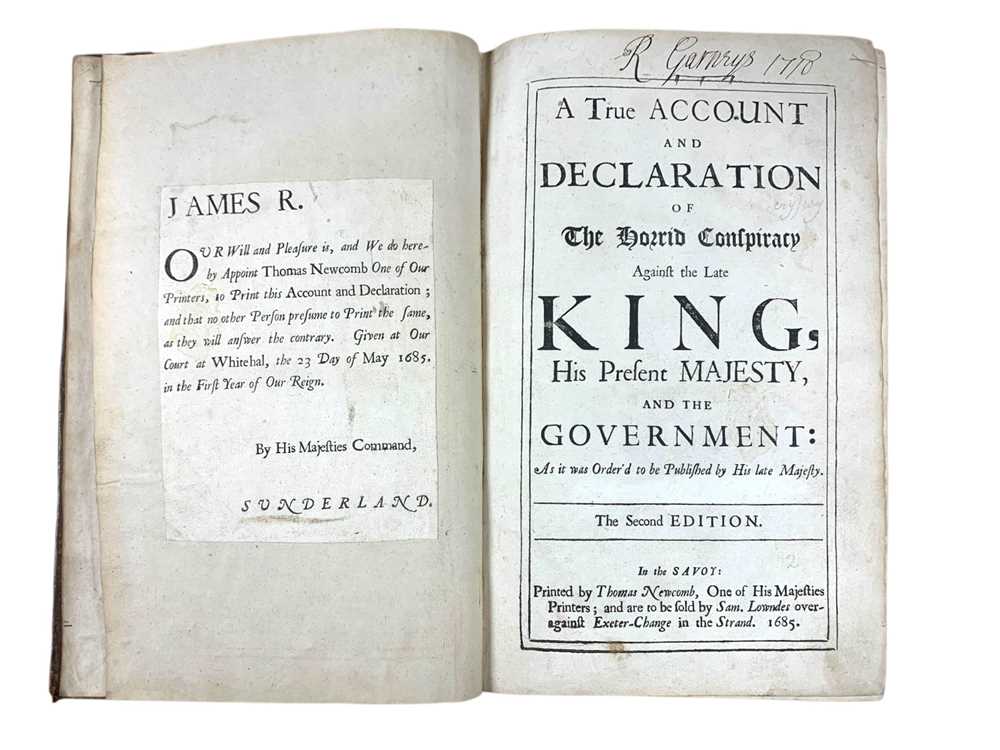 Lot 55 - Sprat (Thomas) A True Account and Declaration