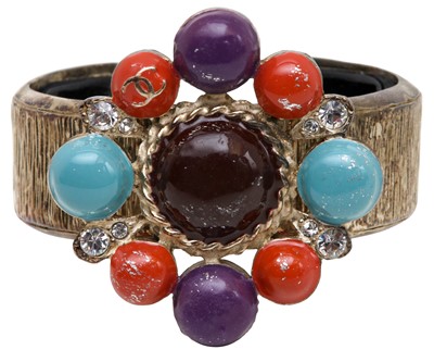 Lot 82 - Chanel Maltese Cross CC Cuff Bangle