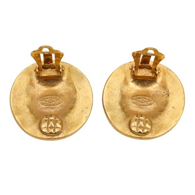 Lot 146 - Chanel Filigree CC Clip On Earrings