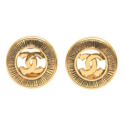 Lot 148 - Chanel Open CC Clip On Earrings
