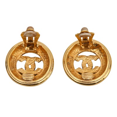 Lot 148 - Chanel Open CC Clip On Earrings