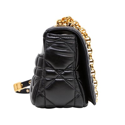 Lot 183 - Christian Dior Black Medium Caro Shoulder Bag