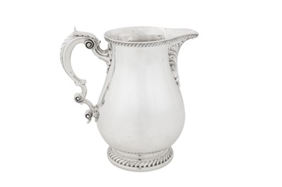 Lot 321 - A mid-20th century American sterling silver pitcher or water jug, Rhode Island circa 1970 by Gorham