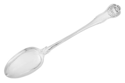 Lot 335 - A George IV sterling silver basting spoon, London 1821 by Paul Storr (1771-1844, first reg. 12th Jan 1793)