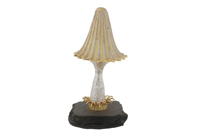 Lot 366 - An Elizabeth II sterling silver parcel gilt novelty surprise mushroom, London 1981 by Christopher Nigel Lawrence