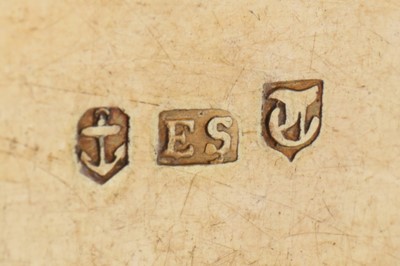 Lot 3 - A Victorian sterling silver snuff box, Birmingham 1842 by Edward Smith