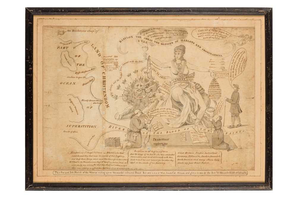 Lot 4 - Anti-Catholicism: Babylon the Great, the Mother of Harlots and Abominations [Whore of Babylon], 1789