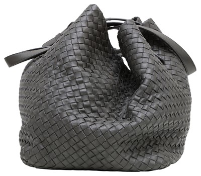 Lot 78 - Bottega Veneta Grey Intrecciato Large Cabat Tote