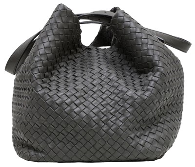 Lot 78 - Bottega Veneta Grey Intrecciato Large Cabat Tote