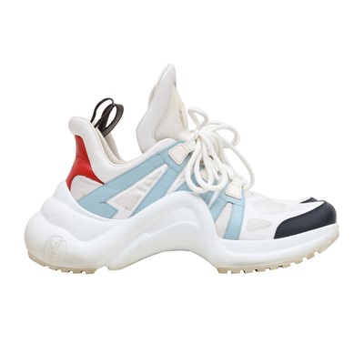 Lot 639 - Louis Vuitton White Archlight Sneaker - Size 38.5