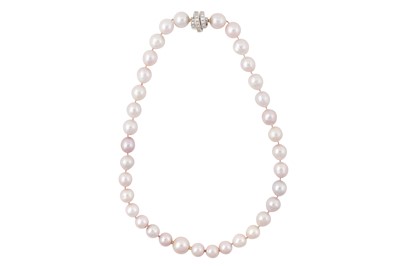 Lot 244 - A SINGLE STRAND PEARL NECKLACE/BRACELET, CIRCA 2001