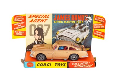 Lot 423 - CORGI JAMES BOND 261 ASTON MARTIN DB5 FROM FILM 'GOLDFINGER'