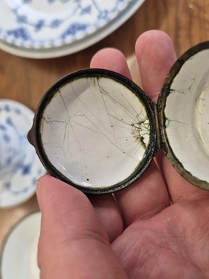 Lot 115 - A group of three George III Bilston or South Staffordshire enamel bowls