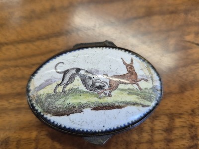 Lot 115 - A group of three George III Bilston or South Staffordshire enamel bowls