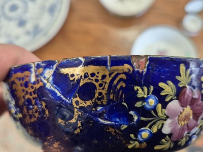 Lot 115 - A group of three George III Bilston or South Staffordshire enamel bowls