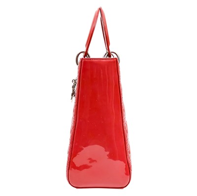 Lot 1 - Christian Dior Crimson Large Lady Dior Bag