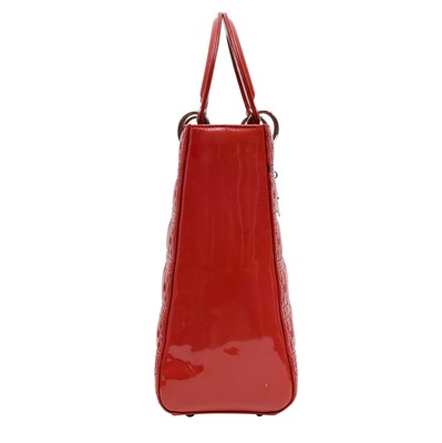 Lot 1 - Christian Dior Crimson Large Lady Dior Bag