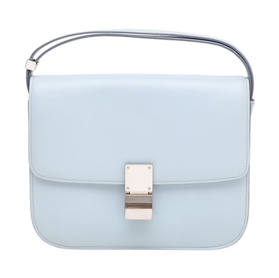 Lot 72 - Celine Pale Blue Medium Classic Box Flap Bag