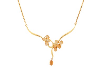 Lot 53 - A CITRINE NECKLACE