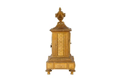 Lot 283 - A 19TH CENTURY FRENCH ORMOLU MANTEL CLOCK