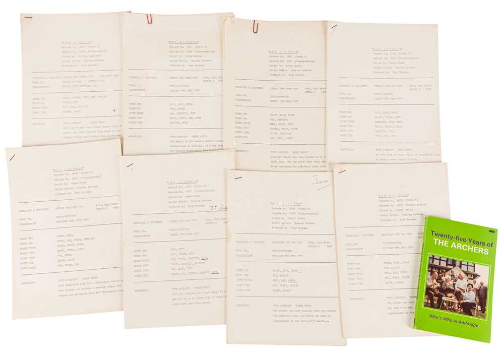 Lot 285 - Tv Scripts.- The Archers