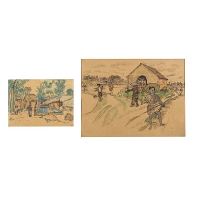Lot 794 - Two South East Asian paintings, 19th/20th century