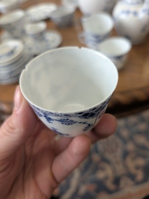 Lot 160 - A Royal Copenhagen blue fluted composite dinner service
