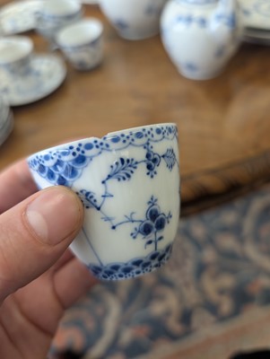 Lot 160 - A Royal Copenhagen blue fluted composite dinner service