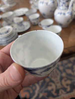 Lot 160 - A Royal Copenhagen blue fluted composite dinner service