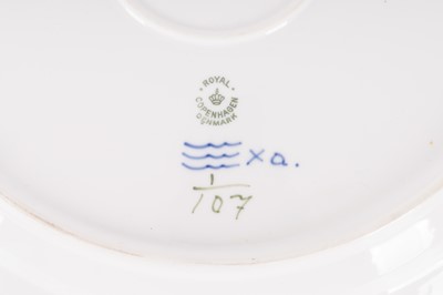 Lot 160 - A Royal Copenhagen blue fluted composite dinner service