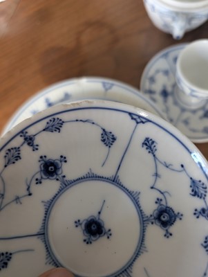 Lot 160 - A Royal Copenhagen blue fluted composite dinner service