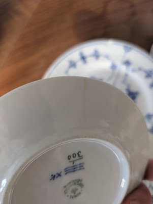 Lot 160 - A Royal Copenhagen blue fluted composite dinner service