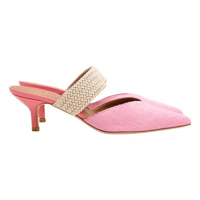 Lot 645 - Malone Souliers Pink Maisie Heeled Mule - Size 36