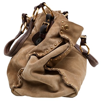 Lot 156 - Prada Beige Stud Large Tote Bag