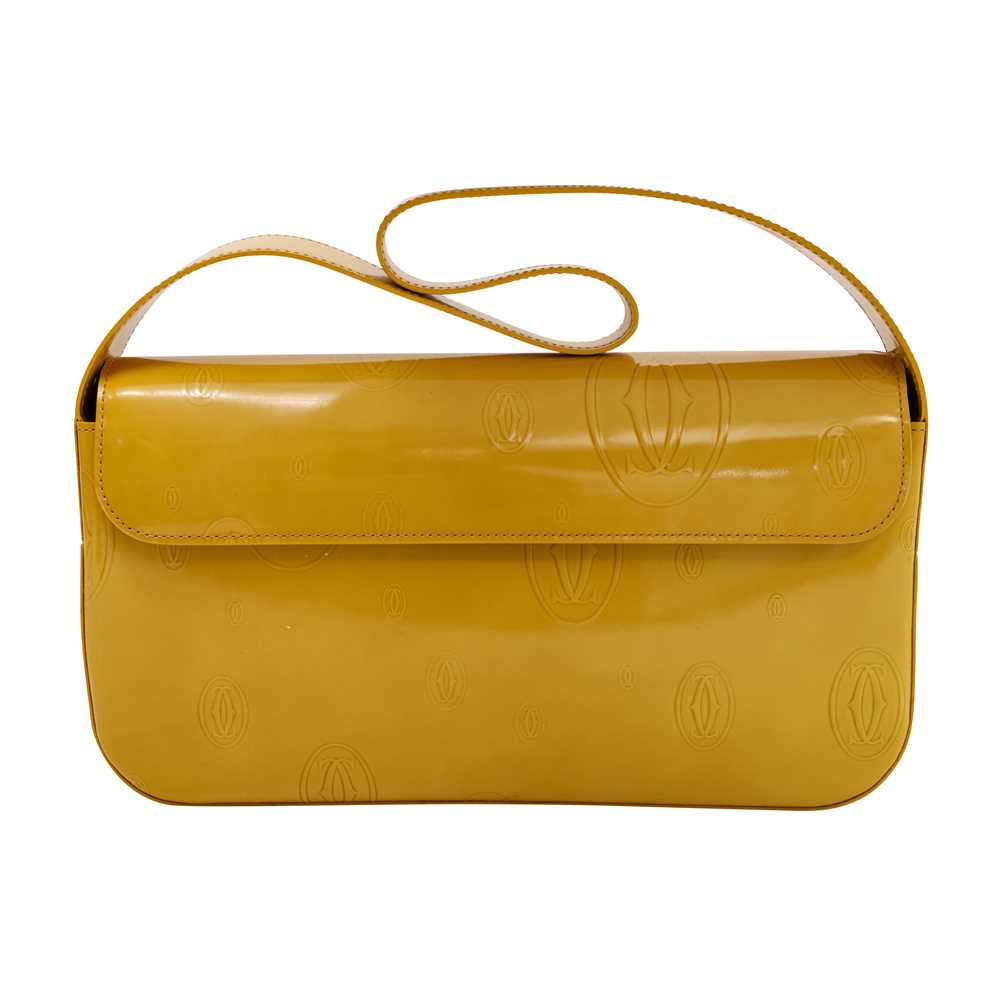 Lot 23 - Cartier Yellow Monogram Happy Birthday Flap Bag