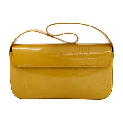 Lot 23 - Cartier Yellow Monogram Happy Birthday Flap Bag