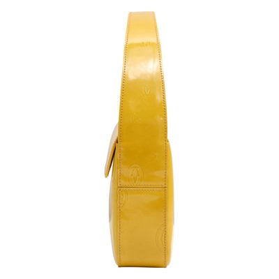 Lot 23 - Cartier Yellow Monogram Happy Birthday Flap Bag