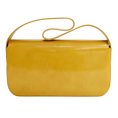 Lot 23 - Cartier Yellow Monogram Happy Birthday Flap Bag