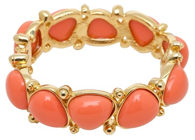 Lot 83 - Kenneth Jay Lane Coral Resin Cuff