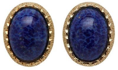 Lot 12 - Christian Dior Blue Clip On Earrings