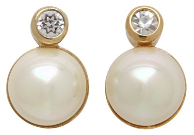 Lot 44 - Christian Dior White Pearl Clip On Earrings