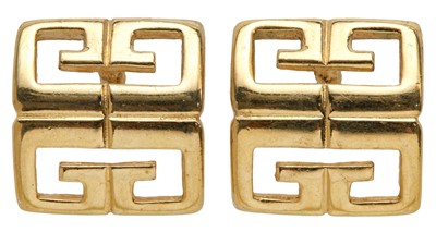 Lot 66 - Givenchy G Logo Pierced Earrings