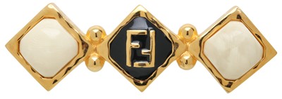Lot 94 - Fendi Monochrome FF Bar Brooch