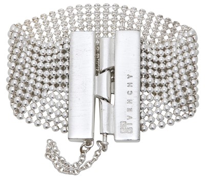 Lot 77 - Givenchy Mesh Logo Statement Bracelet